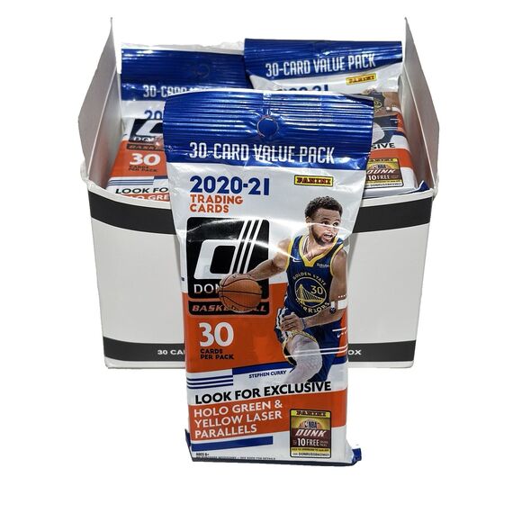 2020-21 Panini Donruss Basketball Cello Box – Complete 12 Fat Packs NBA NEW - Picture 6 of 7